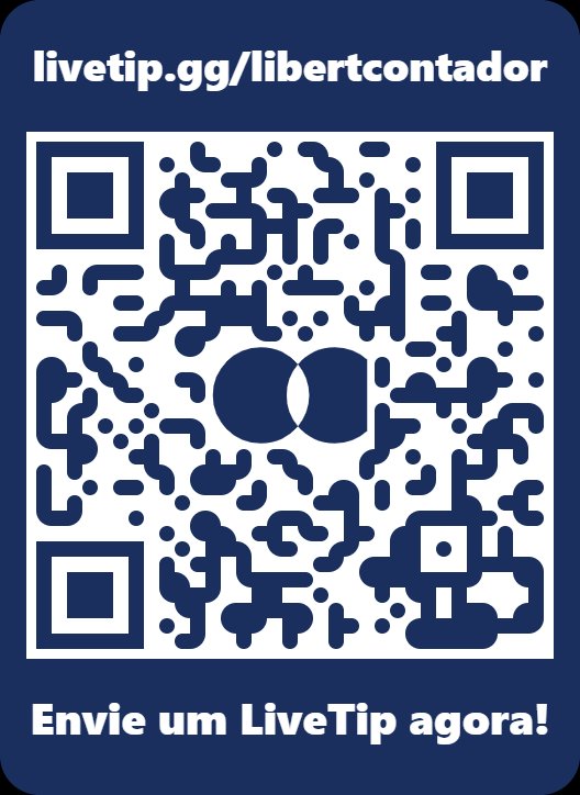 QR code de doação LiveTip — livetip.gg/libertcontador